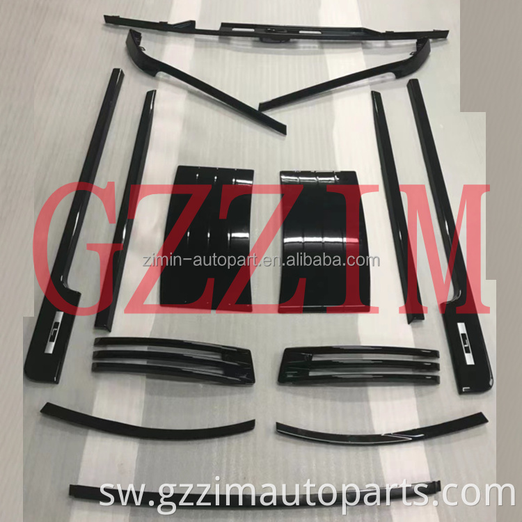 2018 auto gari trim kit nyeusi na fedha kwa 2018 rr v*gue